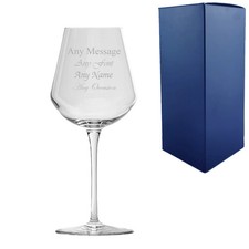 Personalised Engraved Custom Wine Glass Glasses Birthday Gifts For Him Her Mum