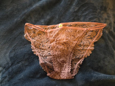 Aerie purple lace string bikini panties size L