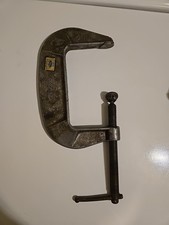Vtg EXACT 5 in. ALUMINUM C-Clamp Made in USA Tool HEAVY-DUTY