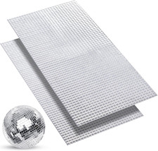 3600 Pcs Mirror Mosaic Tiles Self-Adhesive Disco Ball Stickers Tiles 5 X 5 Mm Sq
