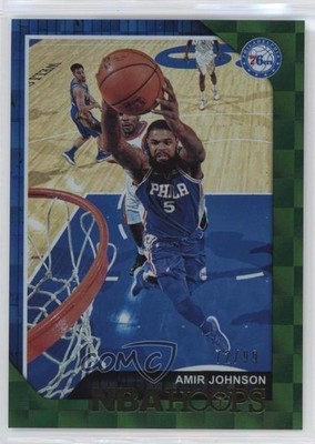 2018-19 Panini NBA Hoops Green 72/99 Amir Johnson #236 0sm9