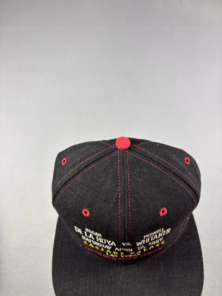 De colección Oscar De La Hoya Sombrero SnapBack Gorra Whitaker Boxeo Libra Por Libra 1997 Foto 3 de 4