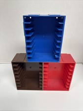 Vintage Retro Add n' Stac Cassette Storage Units Interlocking