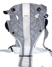 Baby BJORN Grey White Red Air Mesh Baby Carrier Breathable Light weight 8-25 LBS
