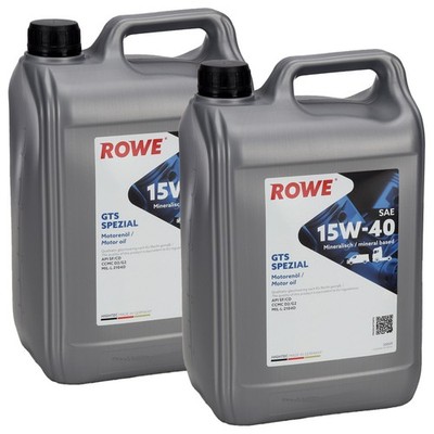 10L ROWE GTS SPEZIAL 15W-40 15W40 Motoröl Öl API SF/CD CCMC D/G2 MIL-L-2104D