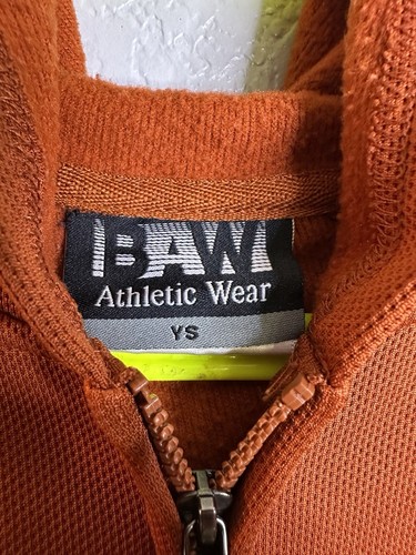 Baw Athletic Wear Burnt Orange Full Zip Hood Jacket Youth Small Little Longhorns - Picture 4 of 9
