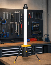 LED Turm Baustrahler Arbeitsstrahler 360&deg; 50W 110cm hoch 5000K Lichtfarbe