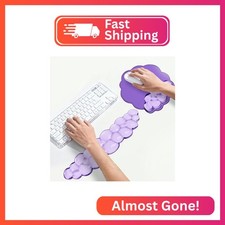 Keyboard Wrist Rest Set   Ergonomic Cloud Wrist Rest Keyboard and Mouse Pad, Non