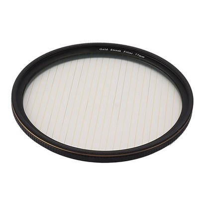 Gold Streak Filter Light Flare Effect Filter Optical Glass Camera Lens Filter