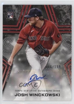 2023 Topps Series 2 Baseball Stars Black /199 Josh Winckowski Rookie Auto RC pe8