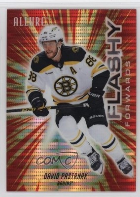 2025 Upper Deck Allure Flashy Forwards Red Spectrum /399 David Pastrnak #7 jt1