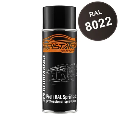 TRISTARCOLOR RAL 8022 Schwarzbraun Spraydose alle Glanzgrade Varianten