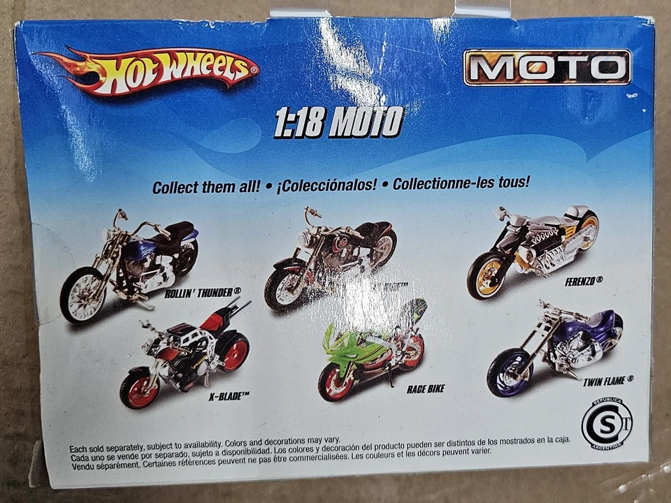 Bicicleta de corrida Hot Wheels Moto 2007 escala 1:18 - Imagem 2 de 2