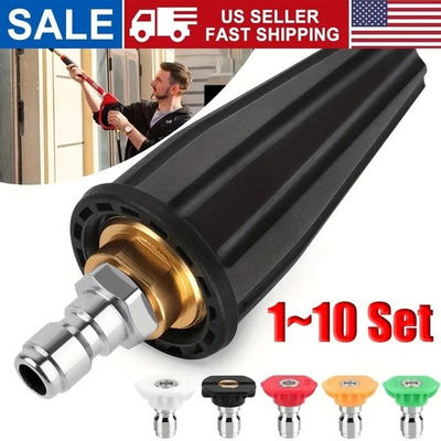 #ad 4.0GPM High Pressure Washer Rotating Turbo Nozzle Spray Tip 4000PSI 1 4quot; Quick🔥 $88.99