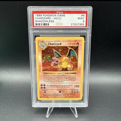 1999 Pokemon Base Set Shadowless Holo Charizard #4 PSA 9 MINT | eBay