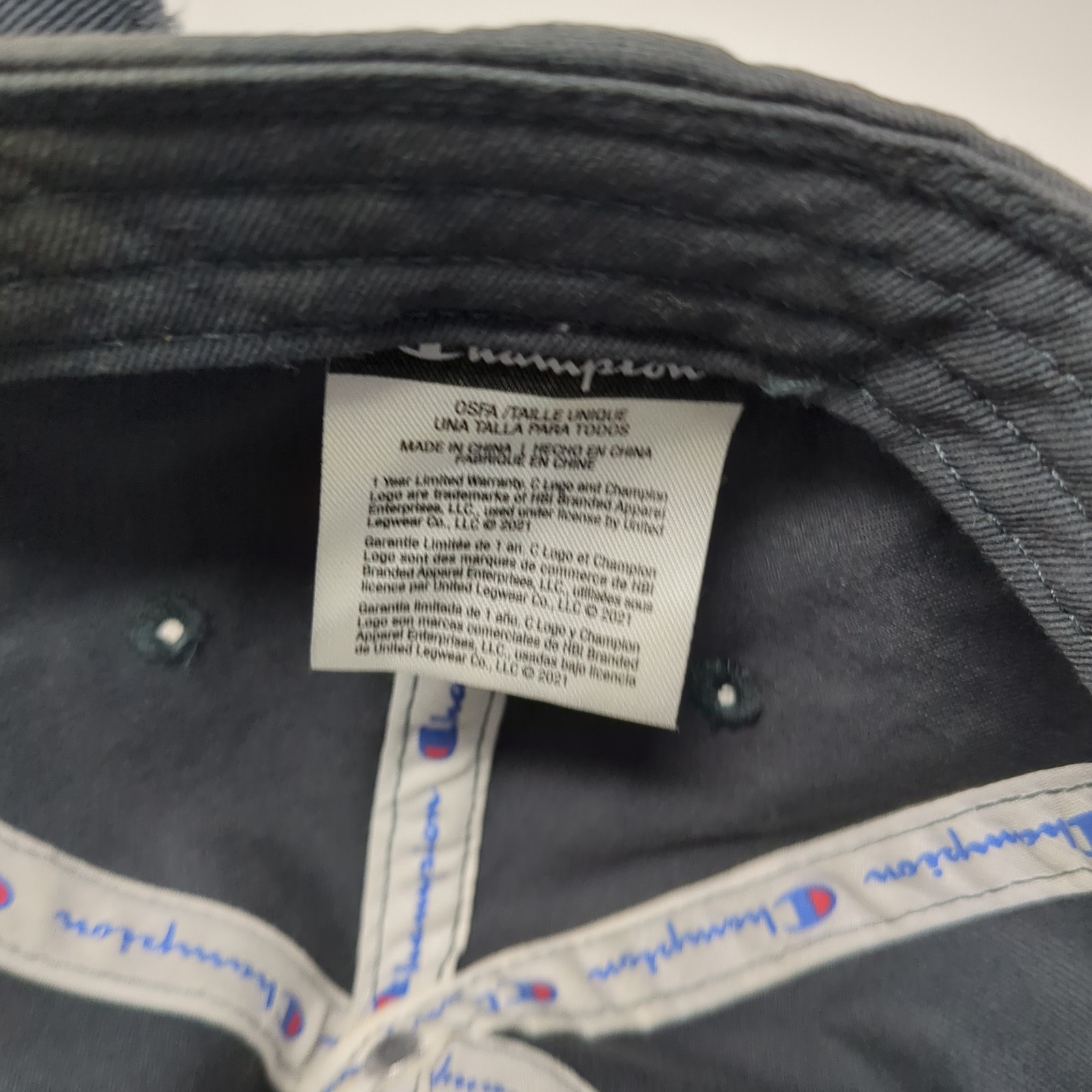 Champion Slideback Hat Gray Solid One Size Embroi… - image 9