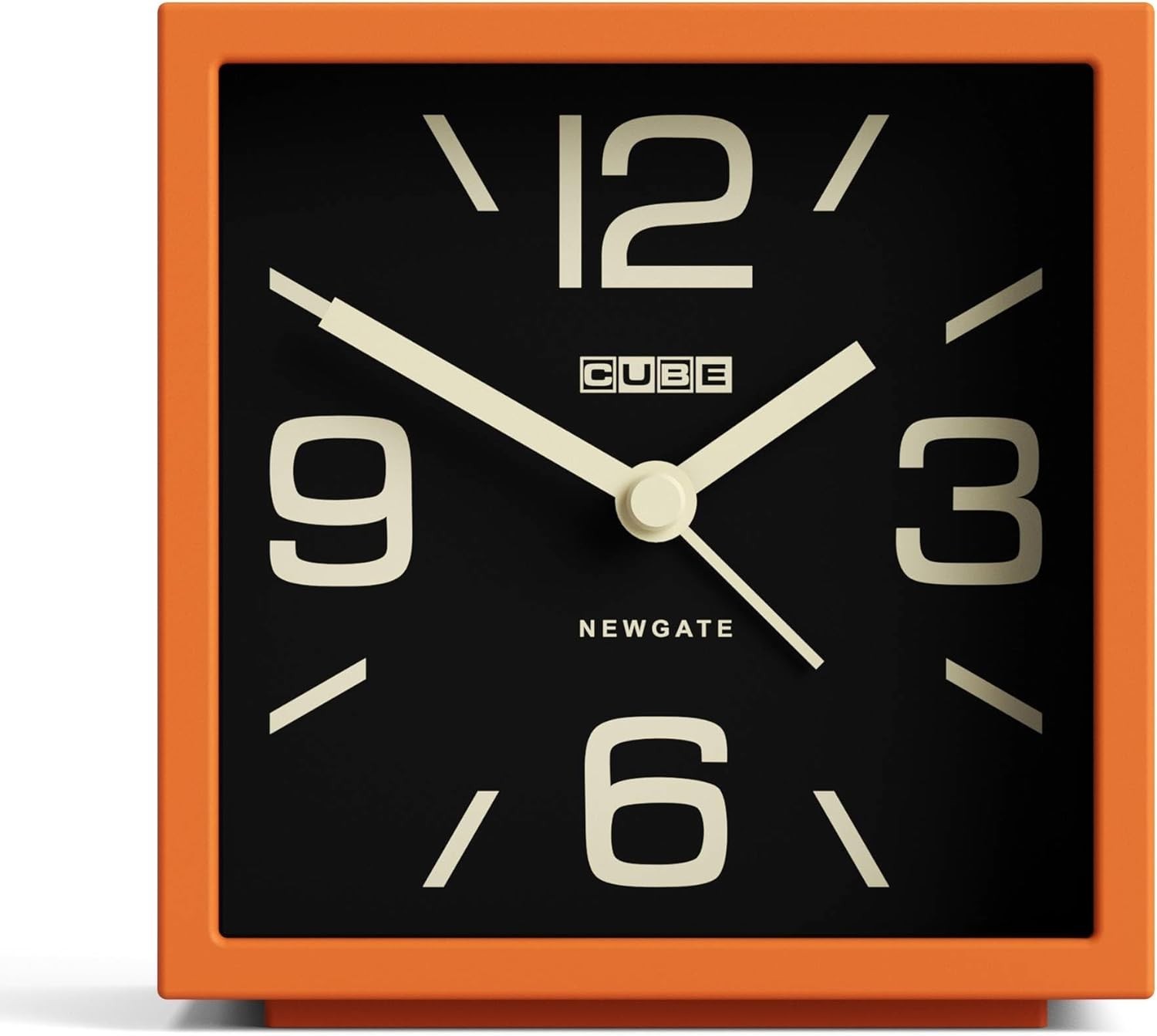 | Designled Cube Shaped Retro Alarm | Orange | Ideal