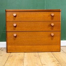Stag Teak Chest of 3 Graduating Drawers