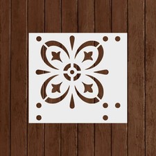 Starvos Tile Stencil - Mediterranean Tile Stencils, Large Floor Stencils, Kitch