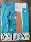 NIP Vintage Unbranded 100% Nylon Stockines Agilon Stretch RH RT Med Rosetone