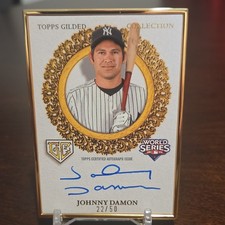 2025 Topps Gilded Champions Johnny Damon #GCH-JD New York Yankees Autograph /50