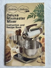 Vintage Sunbeam Deluxe MixMaster Mixer Instruction & Recipe Book 1979