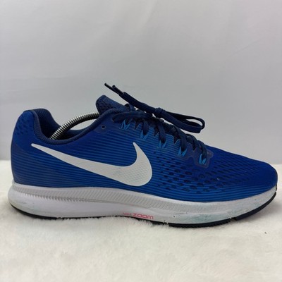 Nike Air Zoom Pegasus 34 Running Shoes Indigo Force White Blue Men s 11.5