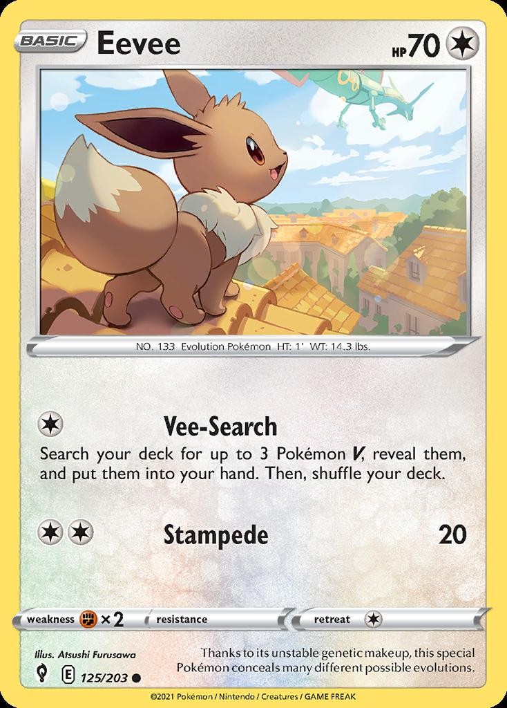 Pokemon Eevee (125/294) Evolving Skies LP