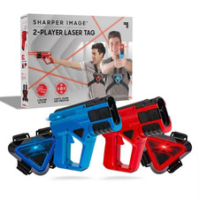 Sharper Image Team Battle Laser Tag 8pcs Blue and Red