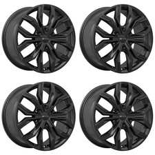Set Of 4 20x9 Black Alloy Wheels Rims For 2010-2017 Buick Enclave Fits 25555r20