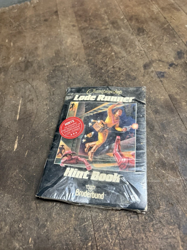 1984 New NOS Unused Championship Lode Runner Hint Book Broderbund Video Game Box - Image 2 of 4