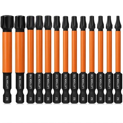Impact Torx Bit Set, 13PCS Security Torx Bit Set, Tamper Proof Star Bit Set, ...