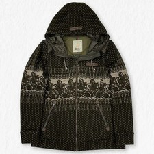 Olivia Loren Vintage Pattern Hoodie Jumper, 18, Women