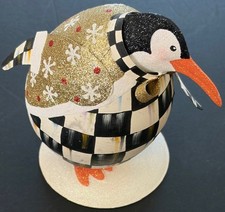 Mackenzie Childs Jolly Penguin Topper