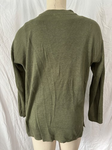 Talbots Twin Set Tank Top and Linen Cardigan Sweater Set Size S/M Olive Green - Bild 3 von 6