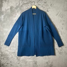 Lululemon Sit In Lotus Wrap II Petrol Blue Size 6 Ribbed Merino Wool