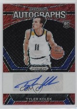 2024 Panini Prizm Draft Picks FOTL Red Shimmer /11 Tyler Kolek #DPA-TKK Auto 4l6