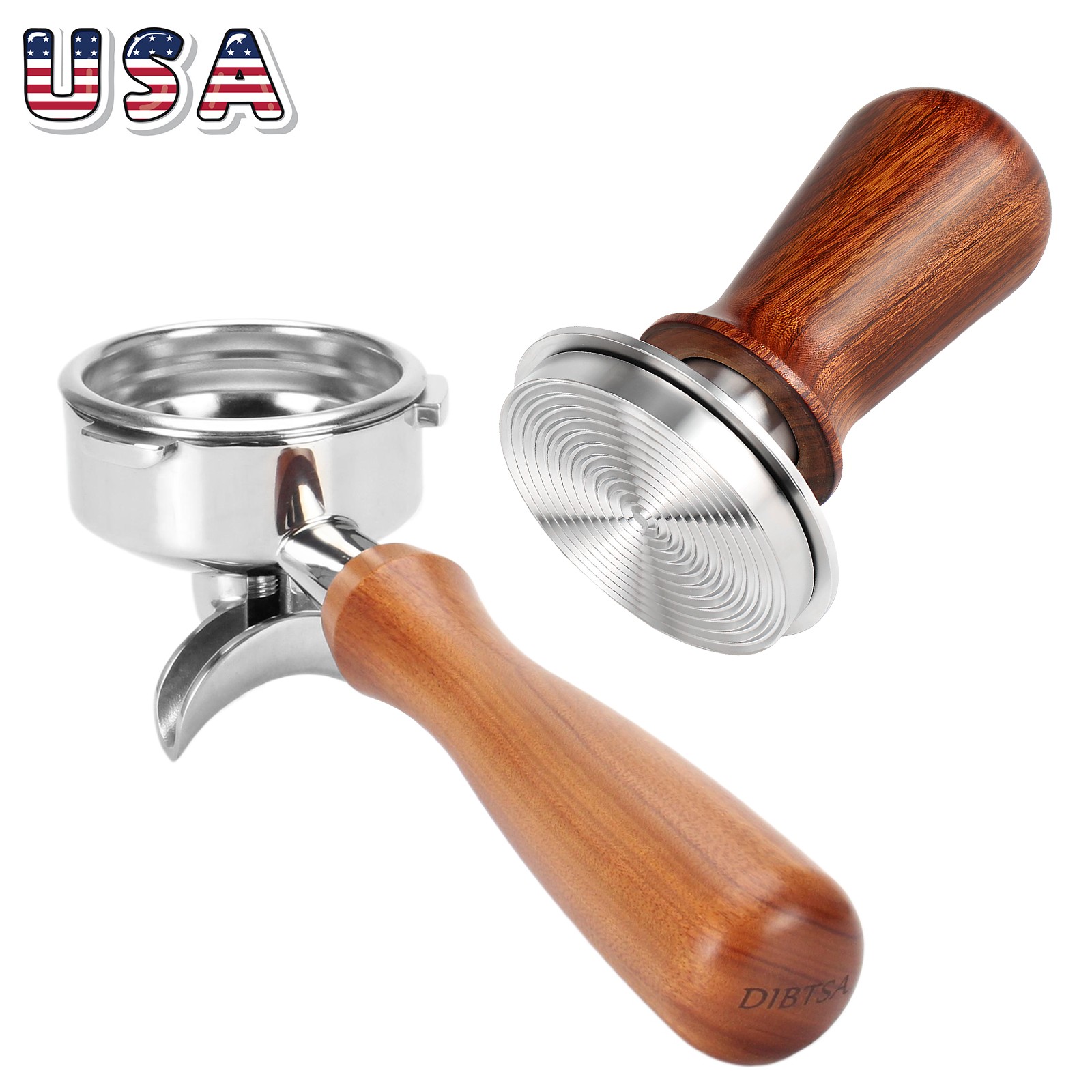 Espresso Coffee Tamper Portafilter Set For Barsetto BAE01/02 Calphalon Temp IQ