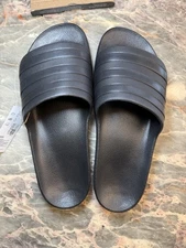 Adidas Shoes Mens Size 8 Black Adilette Aqua k Slides Sandals Comfort F35550