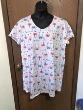 Secret Treasures Short Sleeve Night Gown Camel Hump Day 2X-3X 20W-24W