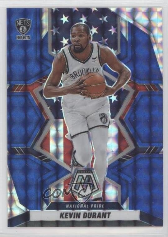 2021-22 Panini Mosaic National Pride Blue Prizm 57/99 Kevin Durant #248 hs9