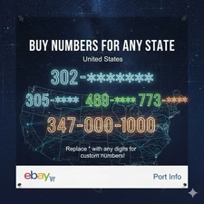 EASY TO REMEMBER | Business Phone Number | All 50 States | With Port Information