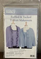 Sewing With Nancy Ruffled And Tucked T-Shirt Makeovers Pattern Uncut XS-XXL