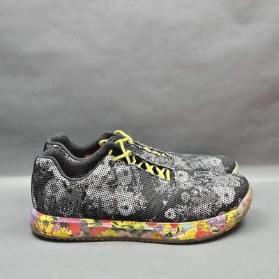 NOBULL Impact SF Trainer Plus Shoes Mens 15 Athletic Gym Floral Black Sneakers