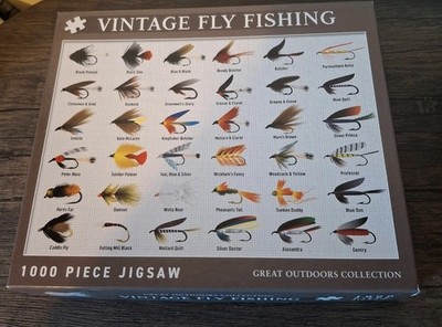 Vintage Fliegenfischen Great Outdoors Sammlung 1000 Teile Puzzle