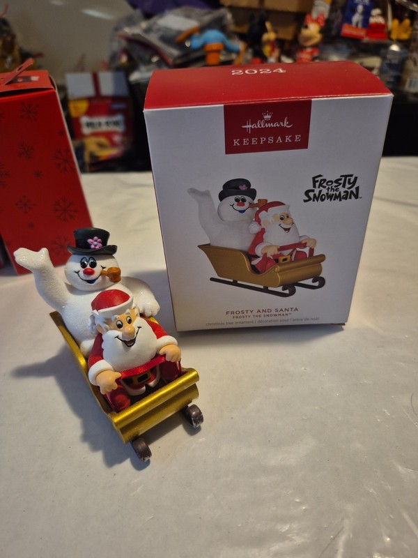 2024 Hallmark Frosty the Snowman & Santa Keepsake Ornament
