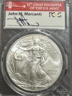 2013-(s) American Silver $1 Eagle, PCGS MS70, John Mercanti Signed, First Strike