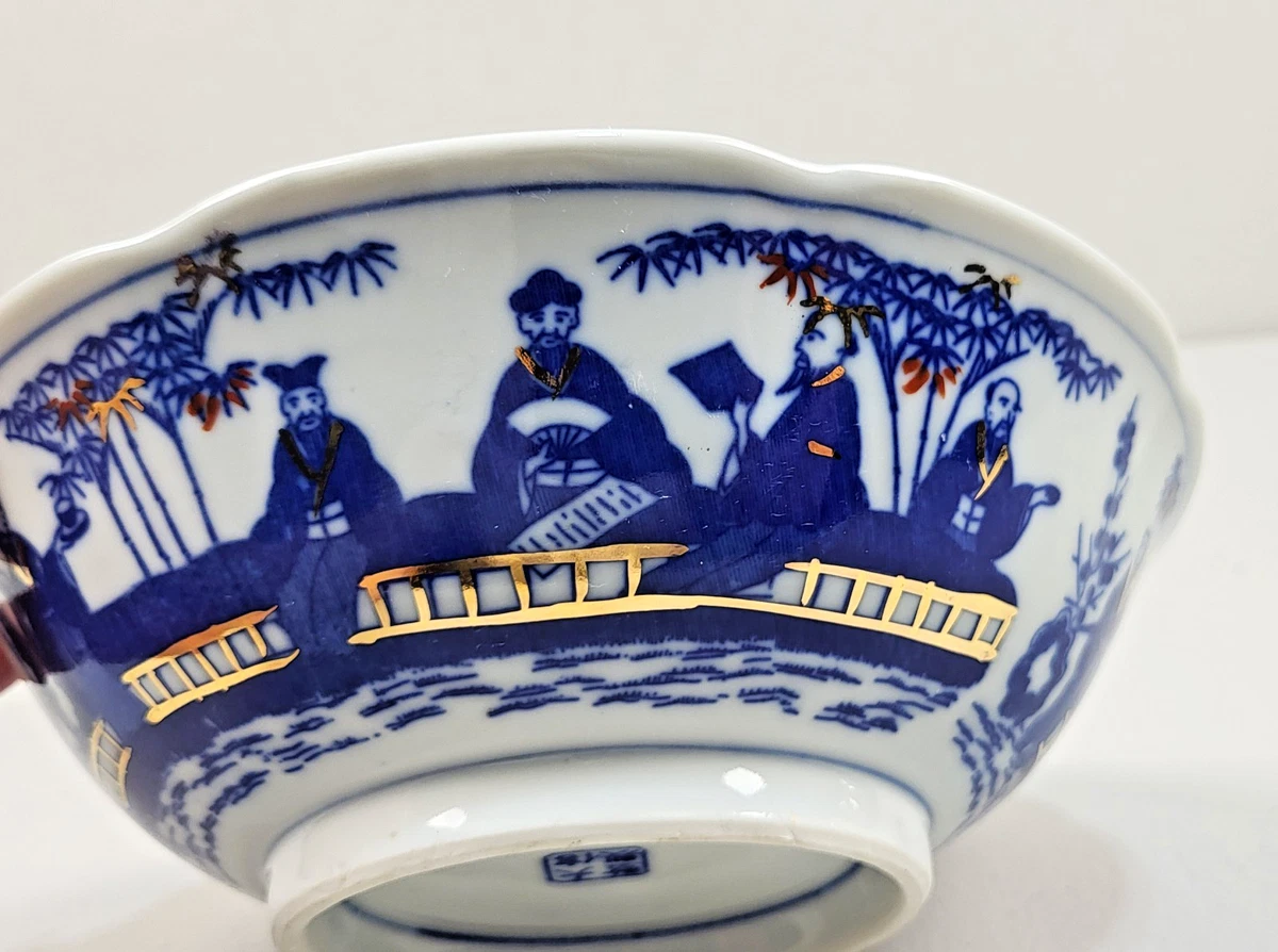 陶瓷蓝色复古原创中国碗| eBay
