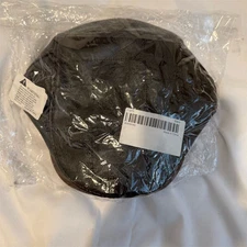 Unisex Jamont Black Leather Cap One Size Casual