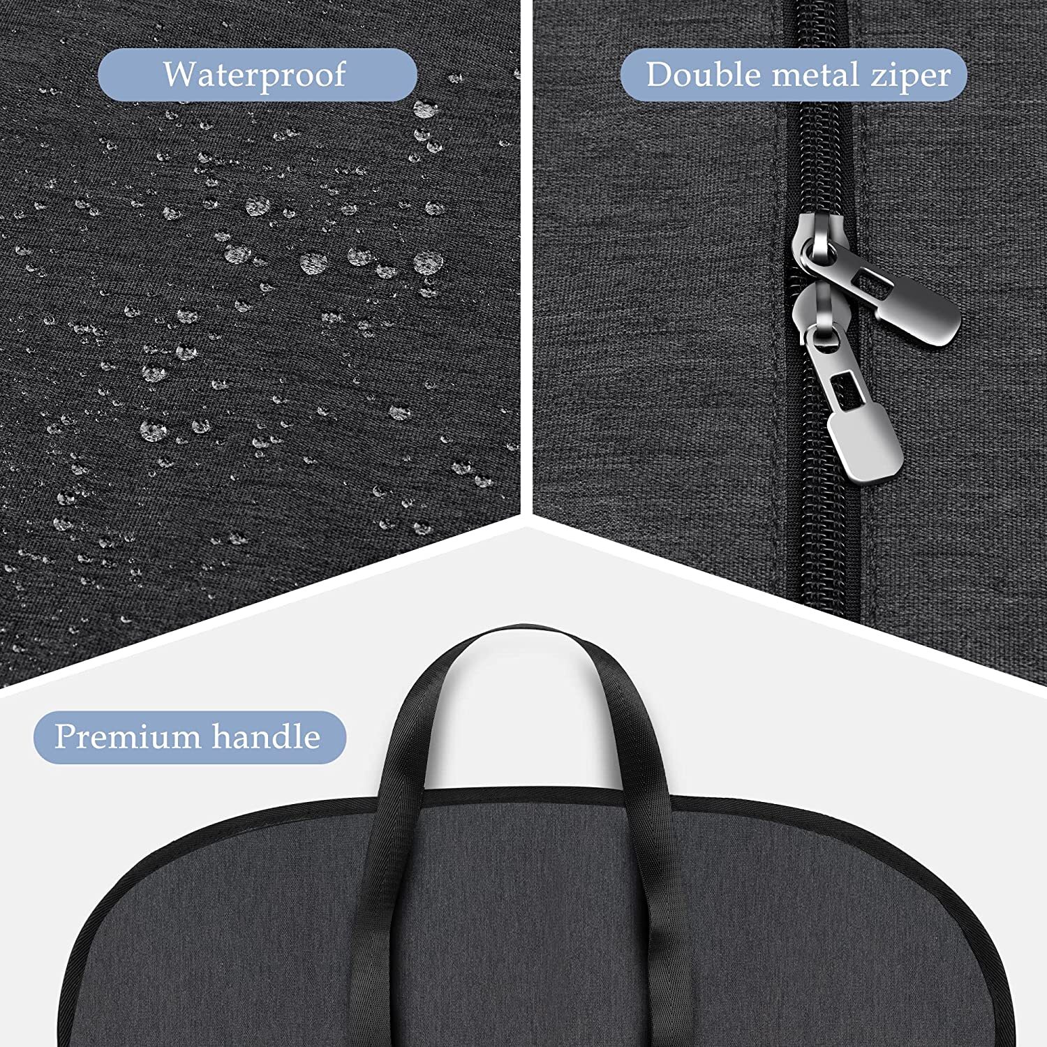 Waterproof Heavy Duty Garment Bag for Travel Tear Resistance Suit Bag